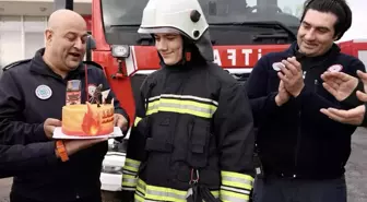 Egemen'in 'itfaiyeci' olma hayali doğum gününde gerçekleşti
