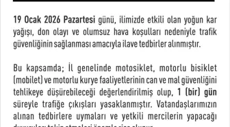 Elazığ'da motosiklet, mobilet ve motorlu kuryelerin trafiğe çıkışları yasaklandı
