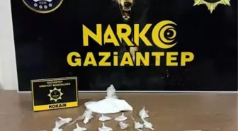 Gaziantep'te 198 gram kokain ele geçirildi