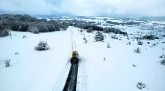 Karabük'te kar nedeniyle kapanan 144 köy yolunun 123'ü açıldı