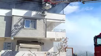 Kırıkhan'da çatı yangını