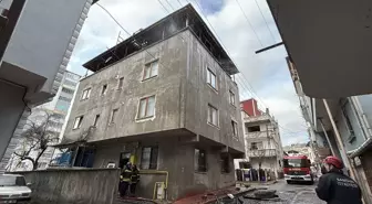 Samsun'da evin çatısında çıkan yangın söndürüldü
