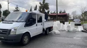 Sansun'da kaçak avlanan 2,6 ton mezgide el konuldu