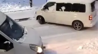 Sultangazi'de kar yağışı kazalara neden oldu: Caddeler buz pistine döndü