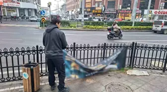 Tekirdağ'da zabıta ekiplerinden izinsiz afiş reklamlara denetim