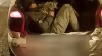 Amasya'da durdurulan otomobilden 5 kaçak göçmen çıktı