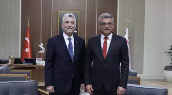 Bakan Bolat, KKTC'de Cumhurbaşkanı Erhürman ile görüştü