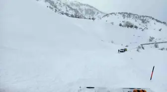 Bingöl'de yola düşen çığ ekipler tarafından temizlendi