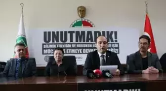 Bolu'da STK'lardan, Grand Kartal Otel yangının yıl dönümünde ortak açıklama