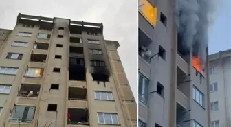 Evini ateşe verdi, babasıyla birlikte mahsur kaldı