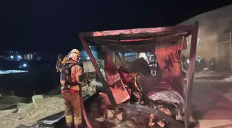 Hatay'da konteyner yangını