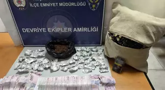 Keşan'da yastık içerisine saklanmış uyuşturucu ele geçirildi