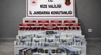 Rize'de kaçak sigara operasyonu