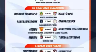 Trendyol Süper Lig'de 20-22. hafta programı açıklandı