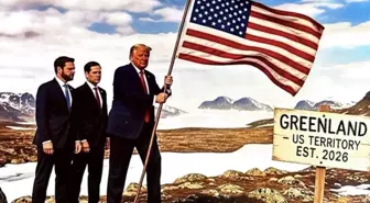 Trump'tan yeni paylaşım, Grönland'a ABD bayrağı dikti