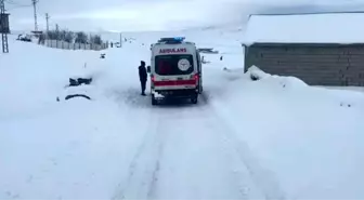 Ağrı'da yolların açılmasıyla hastalar hastaneye ulaştırıldı
