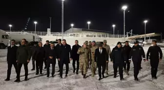 Ağrı Valisi Bozkurt Gürbulak Sınır Kapısı'nda incelemelerde bulundu