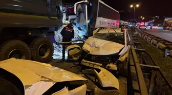 Anadolu Otoyolu'nun Sakarya geçişinde kaza nedeniyle Ankara istikameti trafiğe kapandı