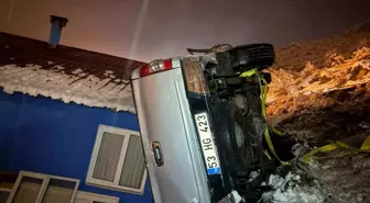 Artvin'de trafik kazası: 1 ölü, 1 yaralı