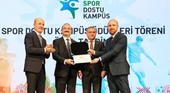 Atatürk Üniversitesi 'Spor Dostu Kampüs' Ödülünü Aldı