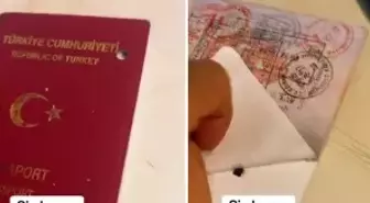 Bu gerçek olabilir mi? Pasaportunun arkasını yırttı, gördüğü karşısında şoke oldu