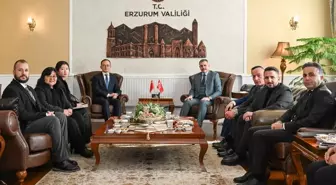 Çin'in Ankara Büyükelçisi Ciang Şüebin Erzurum'da ziyaretlerde bulundu