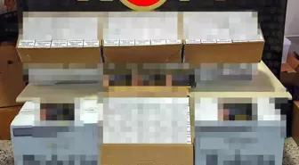 Durdurulan araçta 100 bin adet boş makaron ele geçirildi