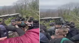 Kocaeli'nde can pazarı! Belediye otobüsü şarampole yuvarlandı, çok sayıda yaralı var