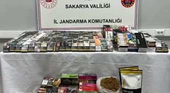 Sakarya'da 1 ton 260 kilogram kaçak tütün ele geçirildi
