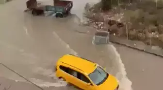 Aydın'da Sağanak Yağış Hayatı Olumsuz Etkiledi