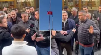 Bayrak indirme olayı sonrası ayağa kalkan ilçe: Bize mal etmesinler