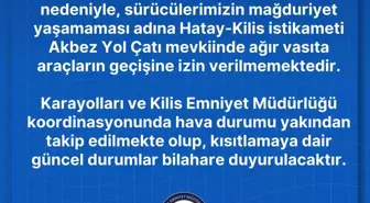 Hatay'da Serinyol–Madenli kara yolu ulaşıma kapatıldı
