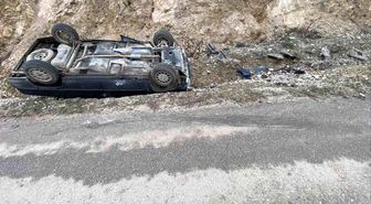Kontrolden çıkan otomobil takla attı; 2 yaralı