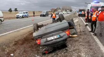 Konya'da otomobil devrildi: 6 kişi yaralandı