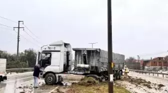 Yağışlı hava kazayı beraberinde getirdi