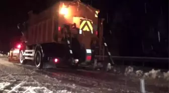 Antalya-Konya karayolunda kar yağışı başladı