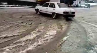 Karda drift keyfi pahalıya patladı
