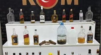 Kırşehir'de sahte içki ve etil alkol ele geçirildi