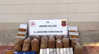Mersin'de 13 bin 500 kaçak makaron ele geçirildi