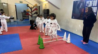 Porsuk Spor Salonu'nda taekwondo eğitimleri aralıksız sürüyor
