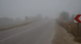 Şabanözü'nde yoğun sis ulaşımı olumsuz etkiliyor