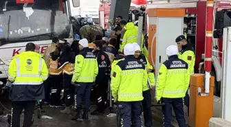 Silivri Kuzey Marmara Otoyolu'nda feci kaza: Yolcu otobüsüyle otomobil çarpıştı