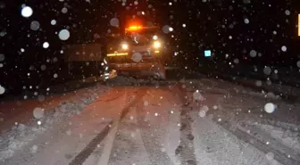 Antalya-Konya karayolunda kar yağışı yeniden başladı