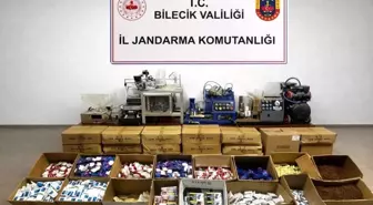 Bilecik'te 126 bin 840 adet makaron ele geçirildi