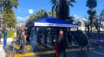 Erdoğan'ın Aydın programı öncesi vatandaşlar alana alınmaya başlandı