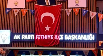 Muğla'da AK Parti il ve ilçe binalarına Türk Bayrağı asıldı