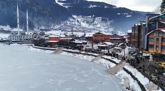 Uzungöl'de horonlu kış festivali coşkusu