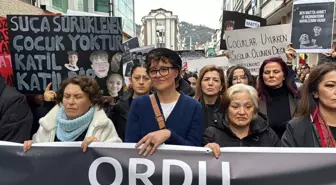 Yasemin Minguzzi, Ordu'da 'Çocuklar için adalet' yürüyüşüne katıldı
