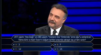 1977 yapımı 'Ana Ocağı' ve 1985 yapımı 'Yılanların Öcü' filmlerinde 'anne-oğul'u canlandıran Fatma Girik ve Kadir İnanır'ın doğum tarihleri arasında..