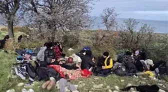 Ayvacık'ta 39 kaçak göçmen ile 1 göçmen kaçakçısı şüphelisi yakalandı